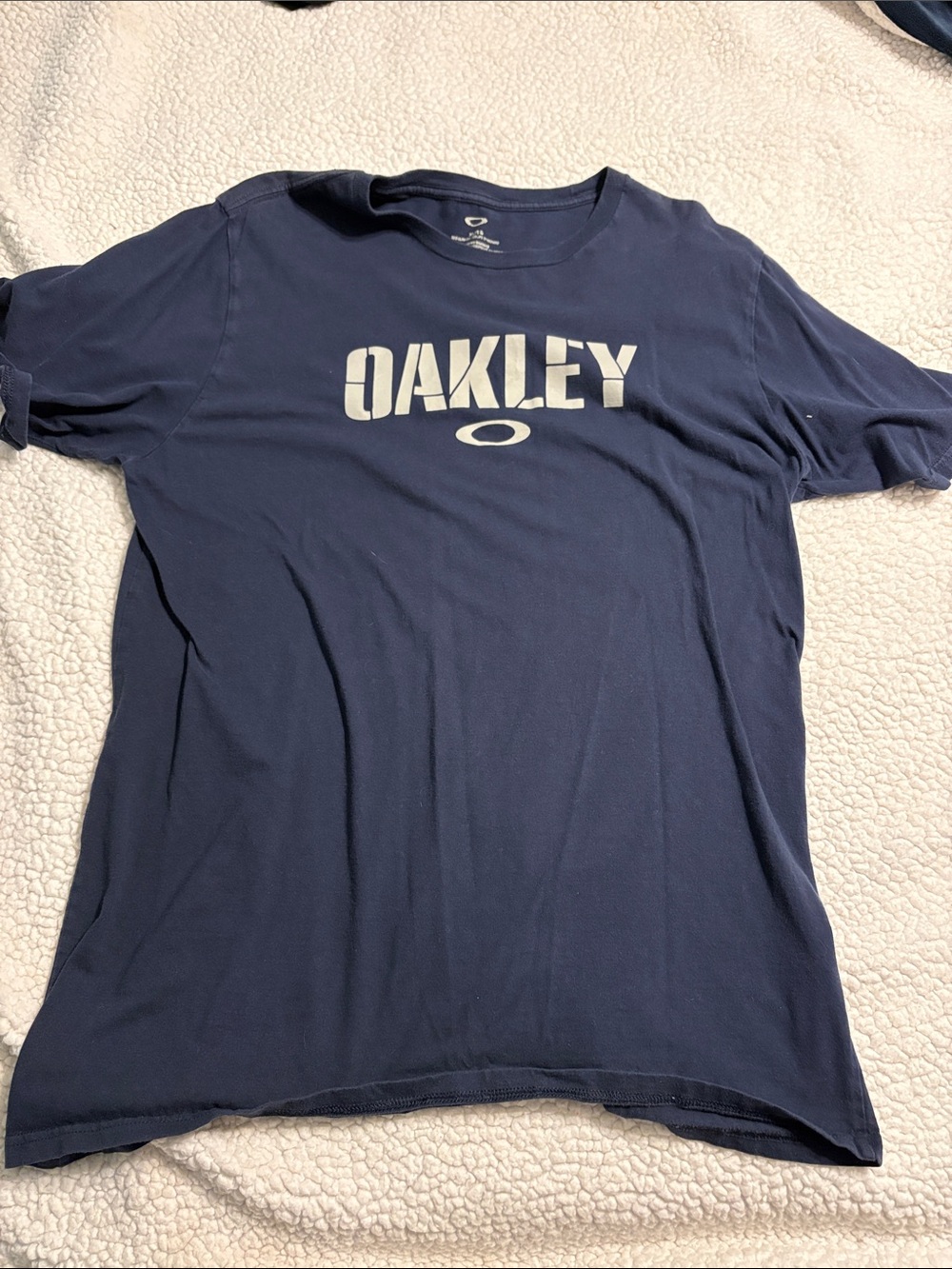 Oakley Navy Short-Sleeve Logo Tee